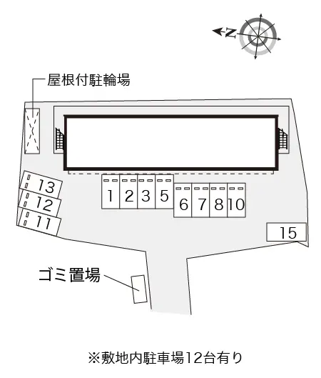 ★手数料０円★泉佐野市高松北２丁目　月極駐車場（LP）